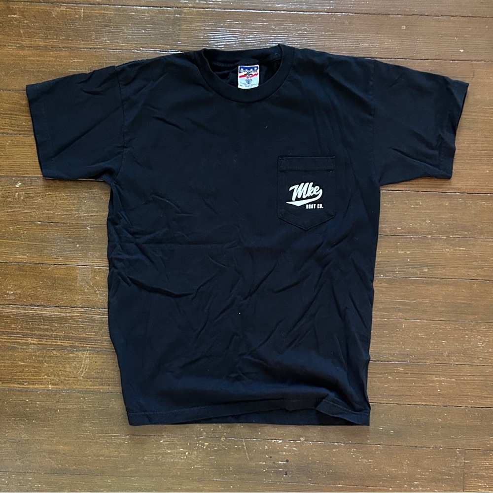 Union Made in the USA Men's Black Short Sleeve Pocket Tee
